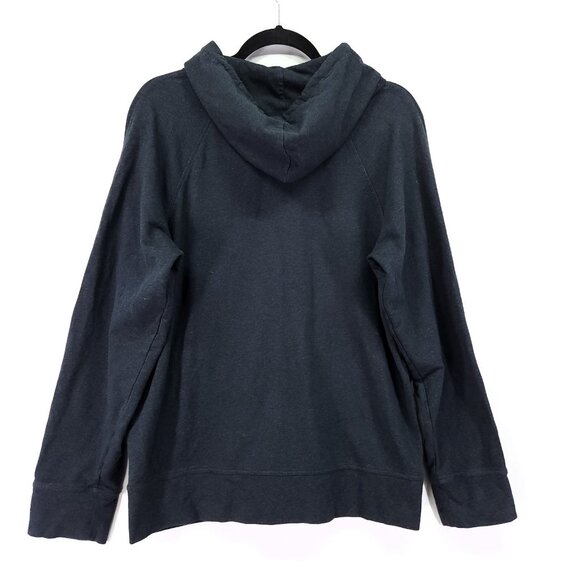 Pact Hoodie Sweatshirt Mens Medium Blue Organic Cotton Full Zip Sustainable - Picture 2 of 13